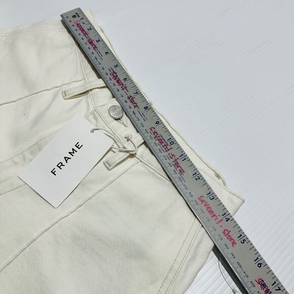 FRAME The Extreme Trouser Women's 26 Natural Clean Denim Flare Leg Jeans NWT - Picture 7 of 11